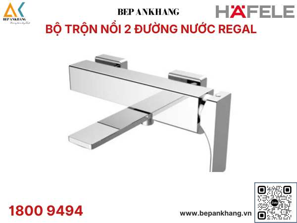 Bộ trộn bồn tắm Hafele lắp nổi REGAL - 495.61.122
